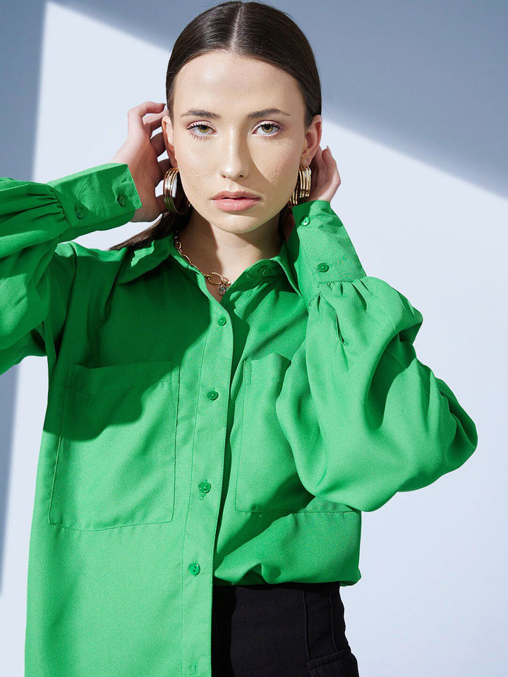 STREET 9 Spread Collar Comfort Casual Shirt