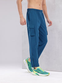 HRX by Hrithik Roshan Men Brand Logo Print Rapid-Dry Training Cargos with Side Slits