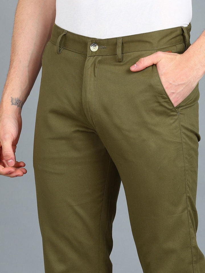 Urbano Fashion Men Slim Fit Easy Wash Pure Cotton Chinos