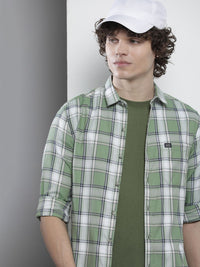 The Indian Garage Co Men Checked Casual Shirt