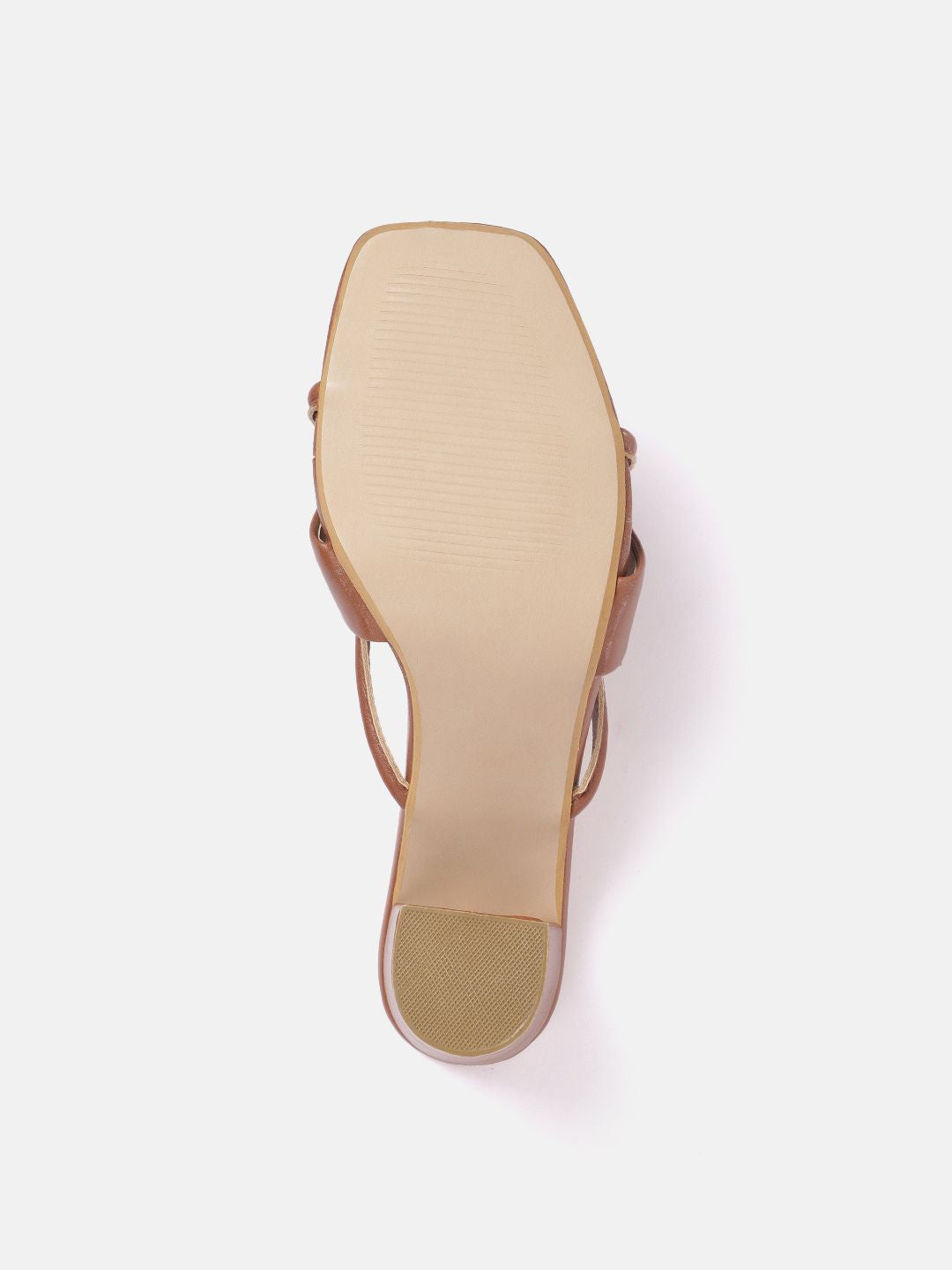 DressBerry Block Heels With Chain Detail
