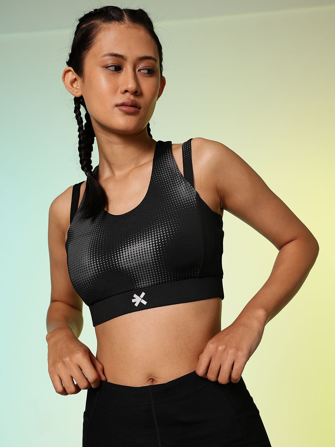 HRX by Hrithik Roshan Lightly Padded Rapid-Dry Running Bra HR_AW24_W_BA_KRNV004_03_A