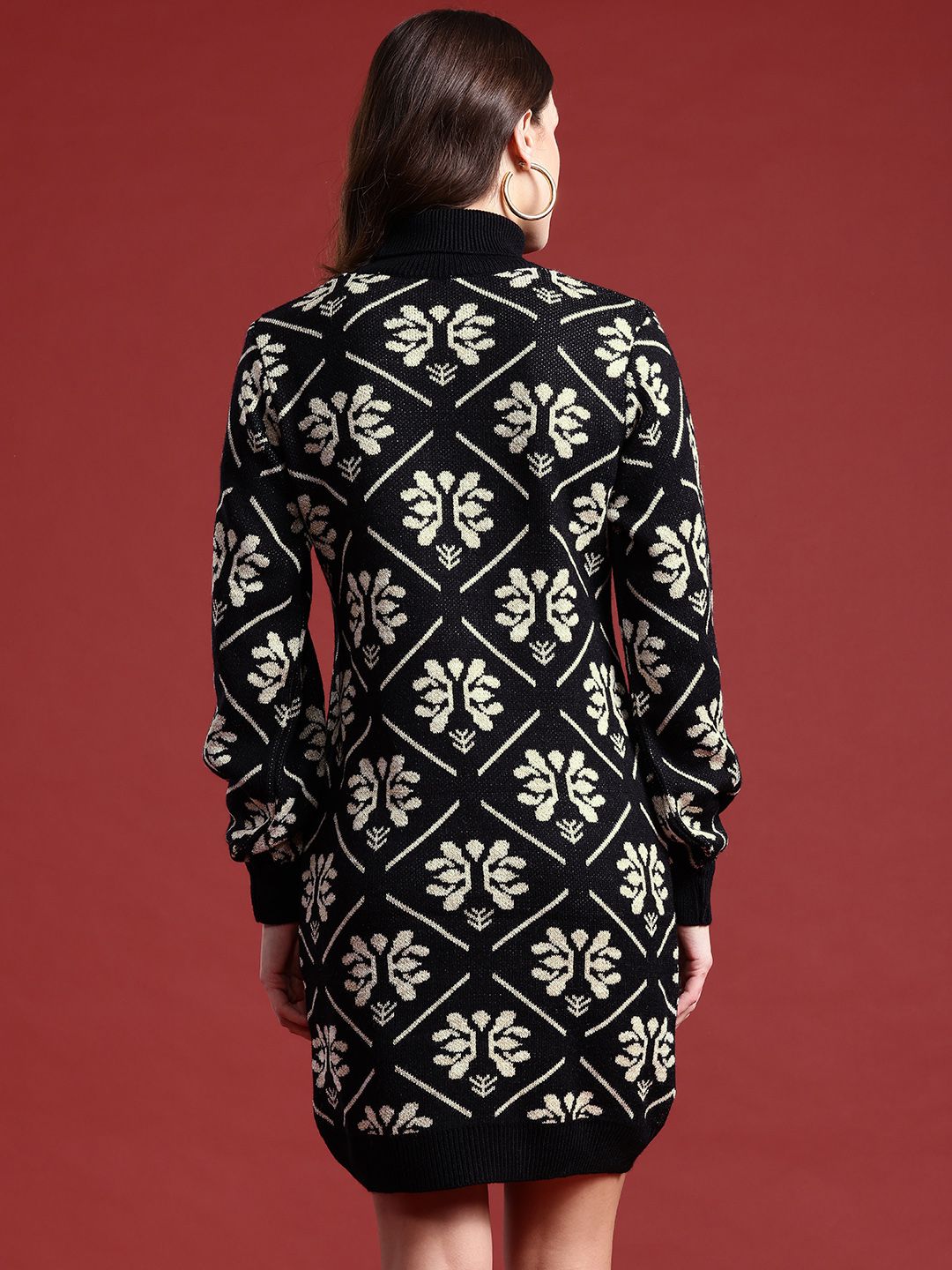 all about you Floral Patterned Jumper Dress