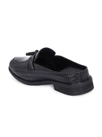 House of Pataudi Men Round Toe Formal Slip On Mules