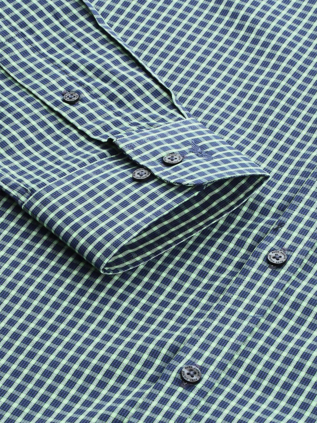 Park Avenue Slim Fit Checked Pure Cotton Formal Shirt