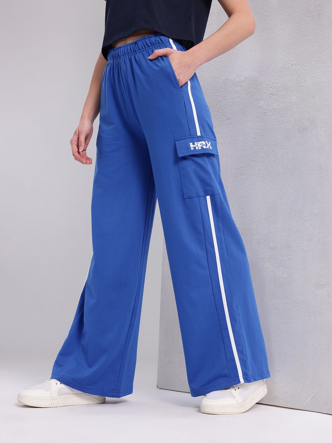 HRX by Hrithik Roshan  Women Lifestyle Side Stripe Cargo Track Pants