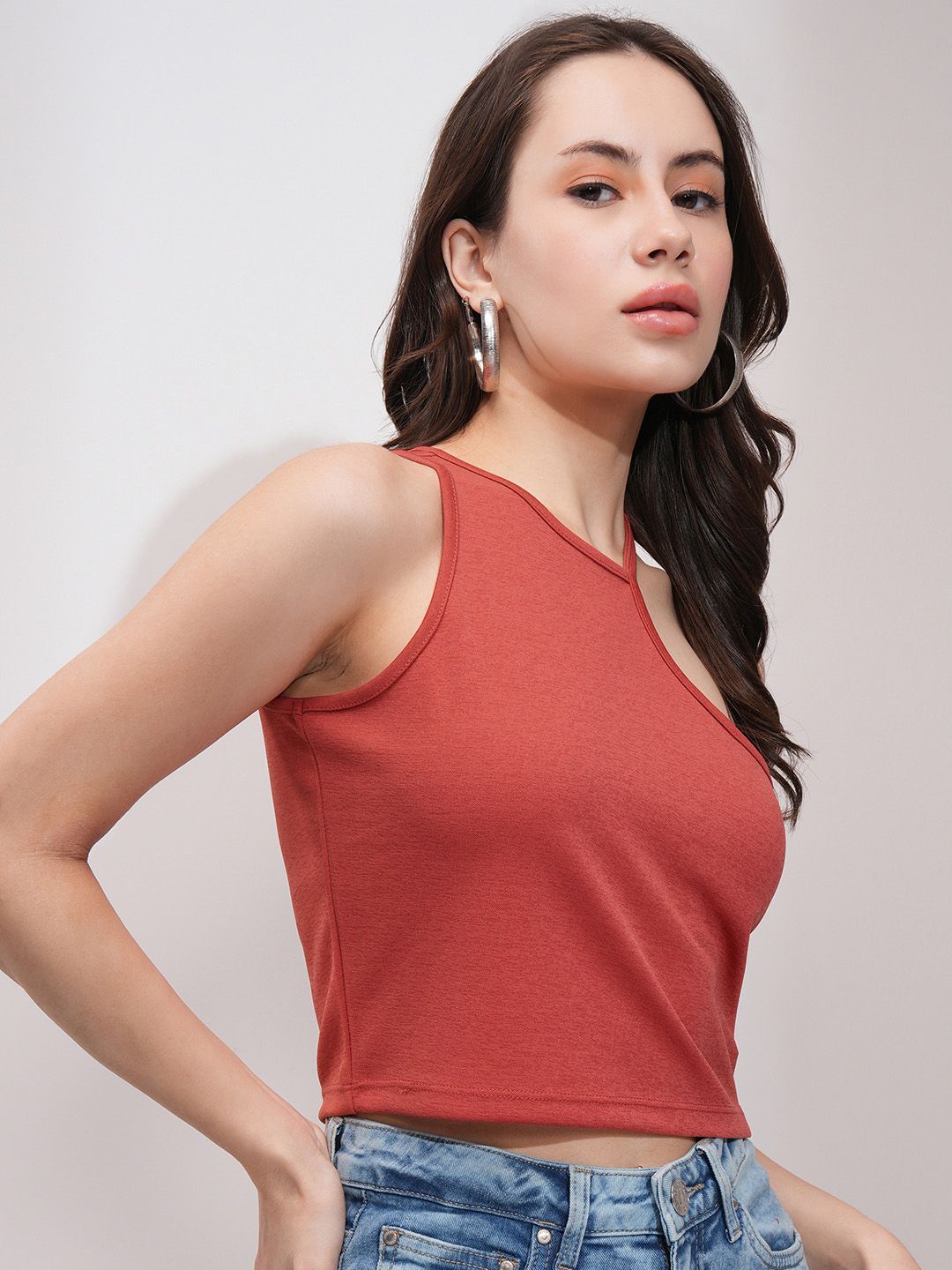 Tokyo Talkies Women Solid One Shoulder Top