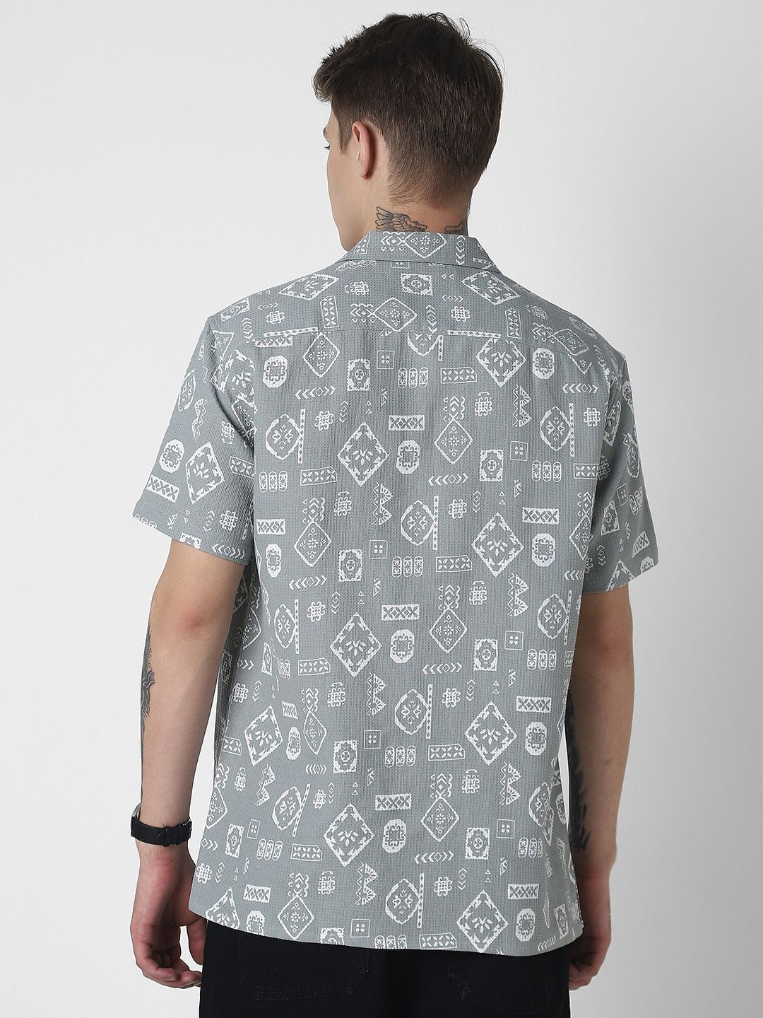 VASTRADO Men Classic Opaque Printed Casual Shirt