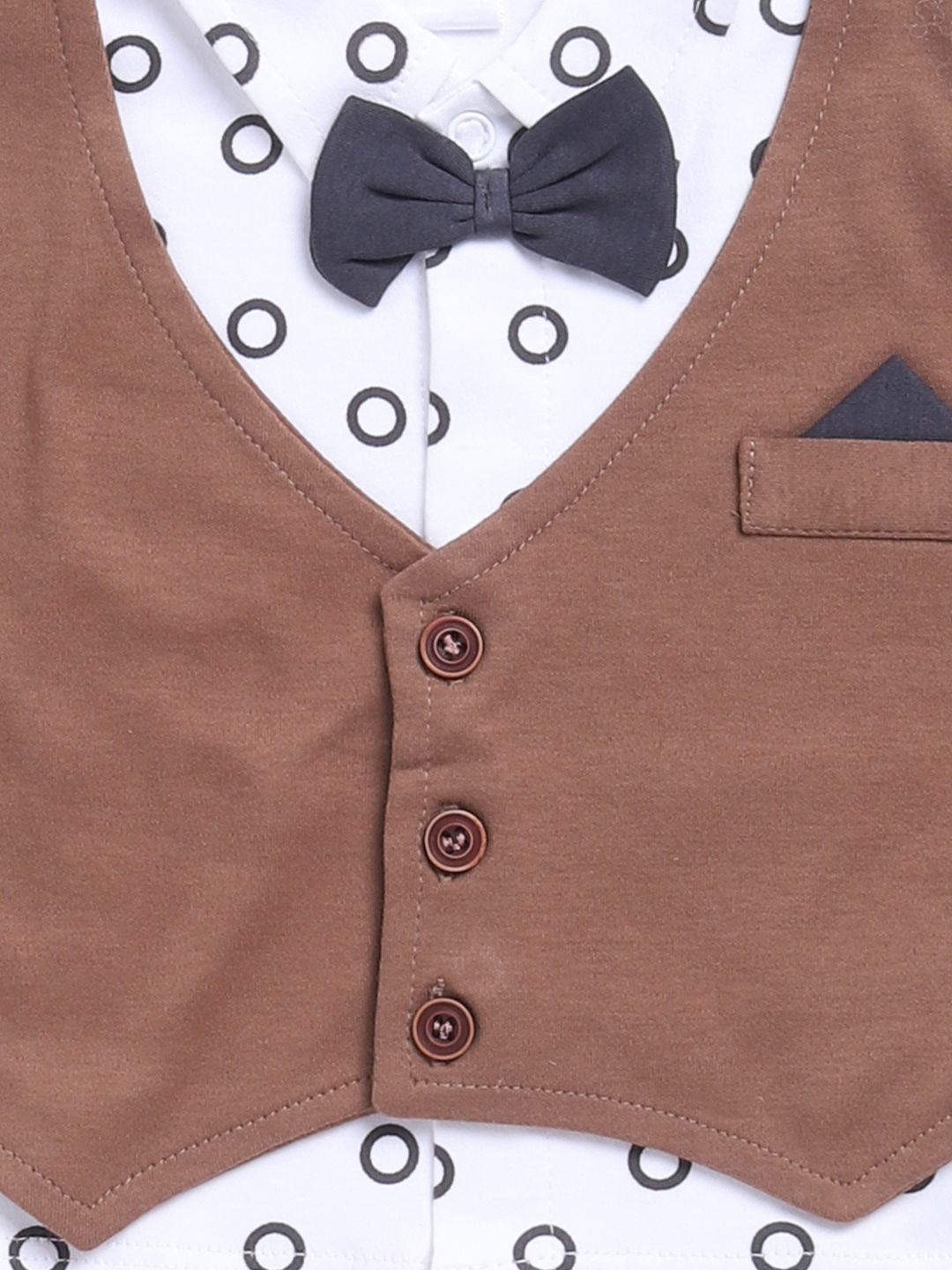 Moms Love Infant Boys Printed Pure Cotton Shirt with Joggers