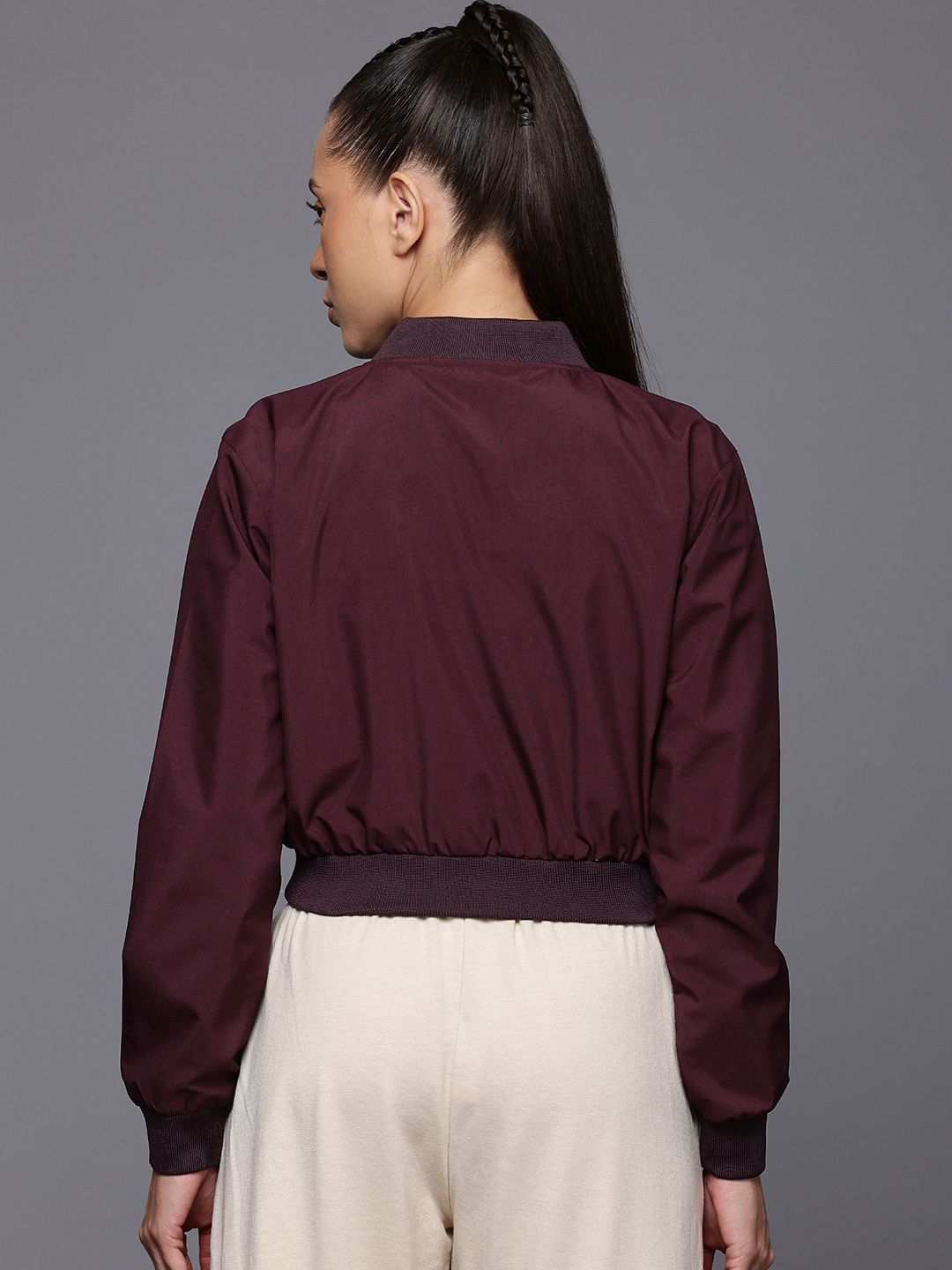 HRX by Hrithik Roshan Crop Bomber Jacket