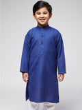 SOJANYA Boys Blue Thread Work Kurta