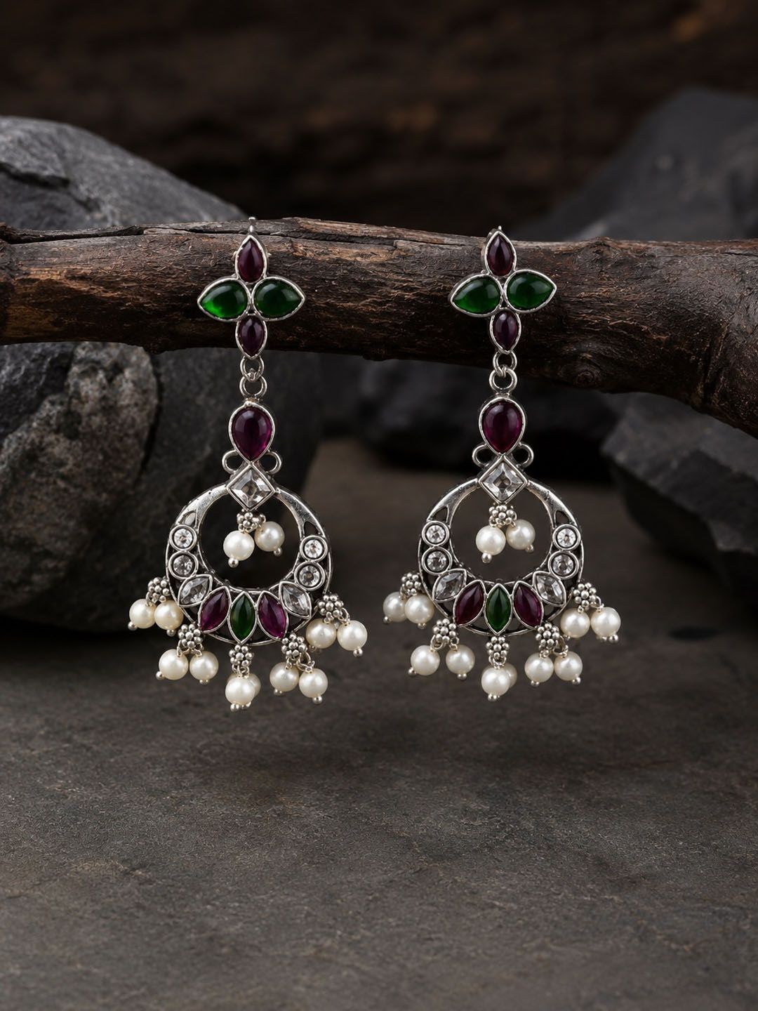 PANASH Circular Drop Earrings
