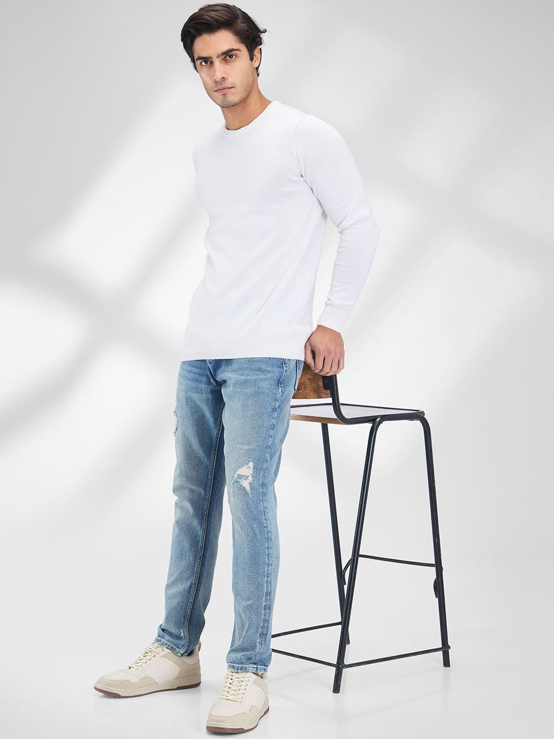 SPYKAR Men Skinny Fit Low-Rise Light Fade Stretchable Jeans