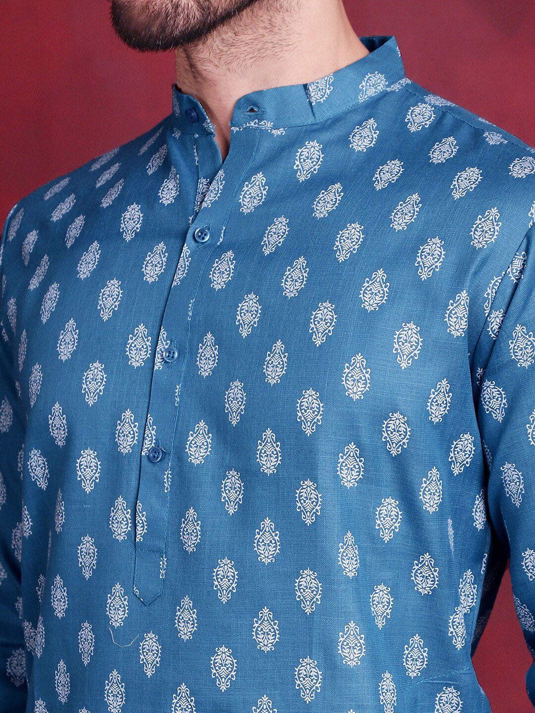 Jompers Ethnic Motif Printed Straight Kurta