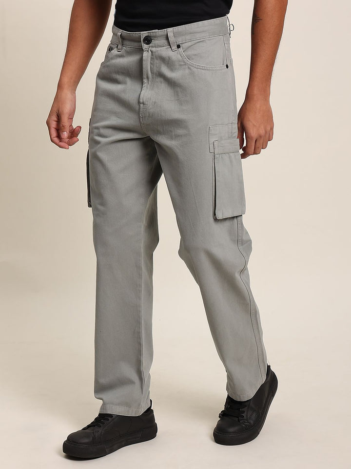 Bene Kleed Men Straight Fit Pure Cotton Cargos Trousers