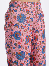 Anouk Floral Printed Pure Cotton Kurta with Trousers & Dupatta