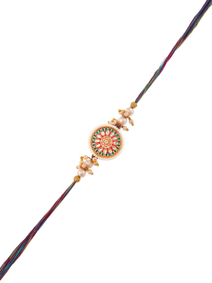 Voylla Pearls Dan Kundan Detail Benang Rakhi