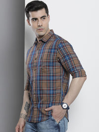 The Indian Garage Co Men Checked Casual Shirt