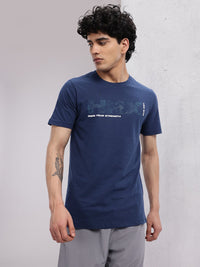 HRX by Hrithik Roshan Brand Logo Print Training T-shirt