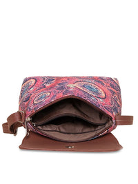 ZOUK Pink Printed Bucket Sling Bag