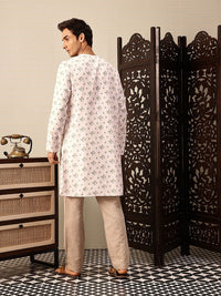 House of Pataudi Floral Printed Rozana Kurta