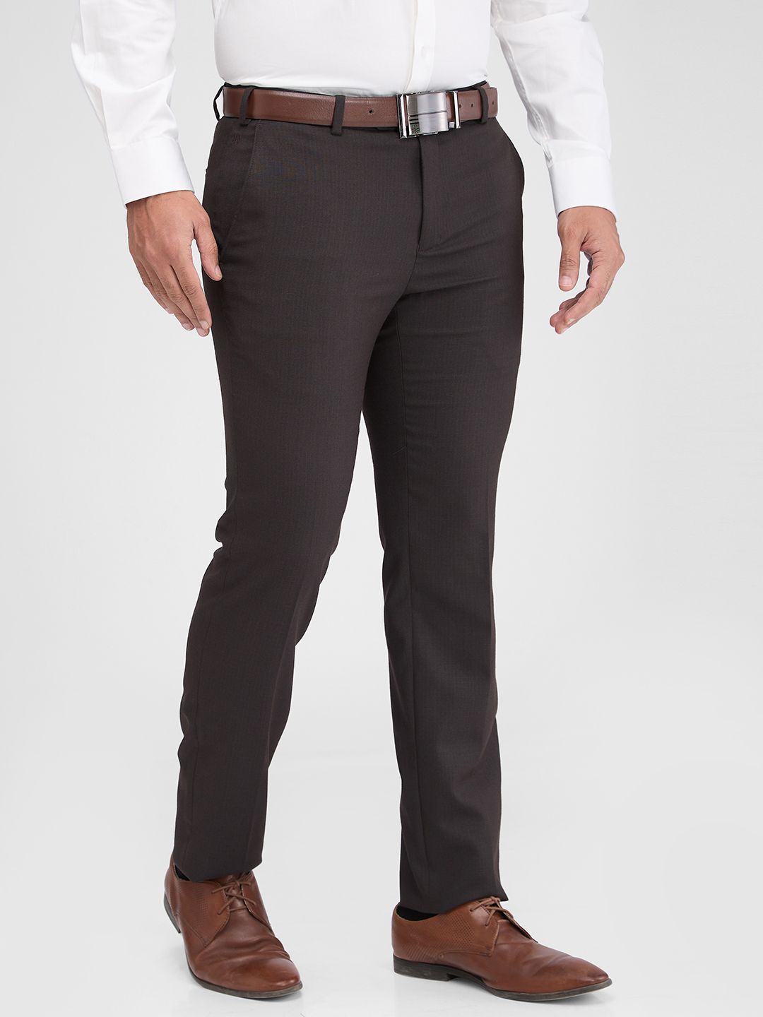 Raymond Men Slim Fit Formal Trousers