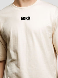 ADRO Men Graphic Printed Round Neck Cotton Oversized T-Shirt