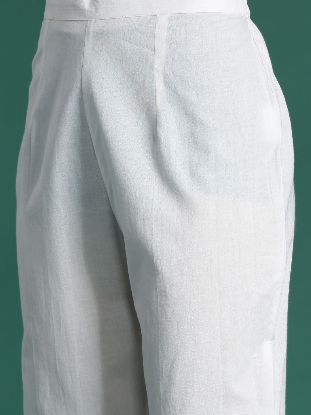 Indo Era Ethnic Motifs Printed Mirror Work Pure Cotton Kurta with Trousers & With Dupatta