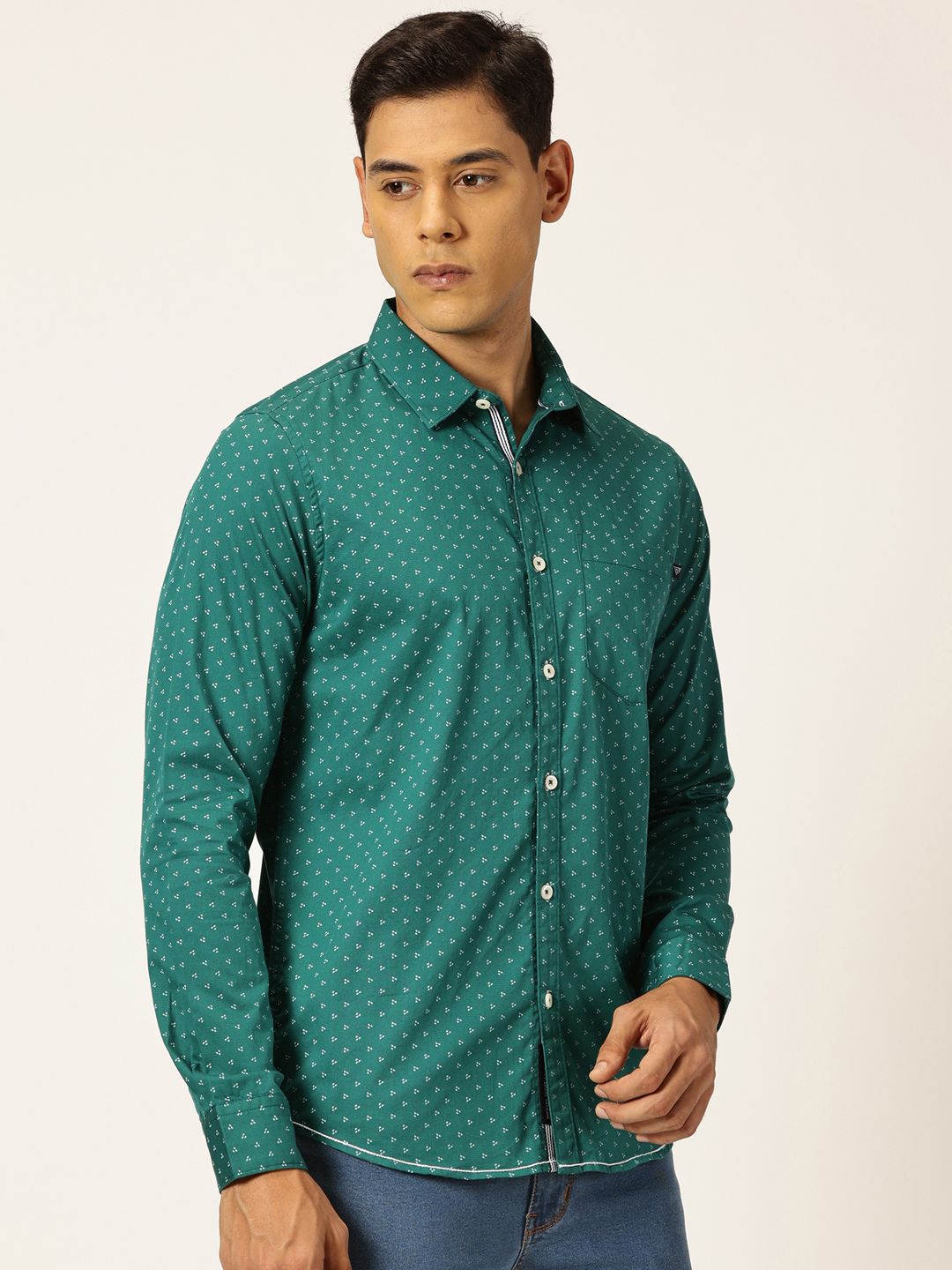 Thomas Scott Premium Opaque Printed Cotton Casual Shirt