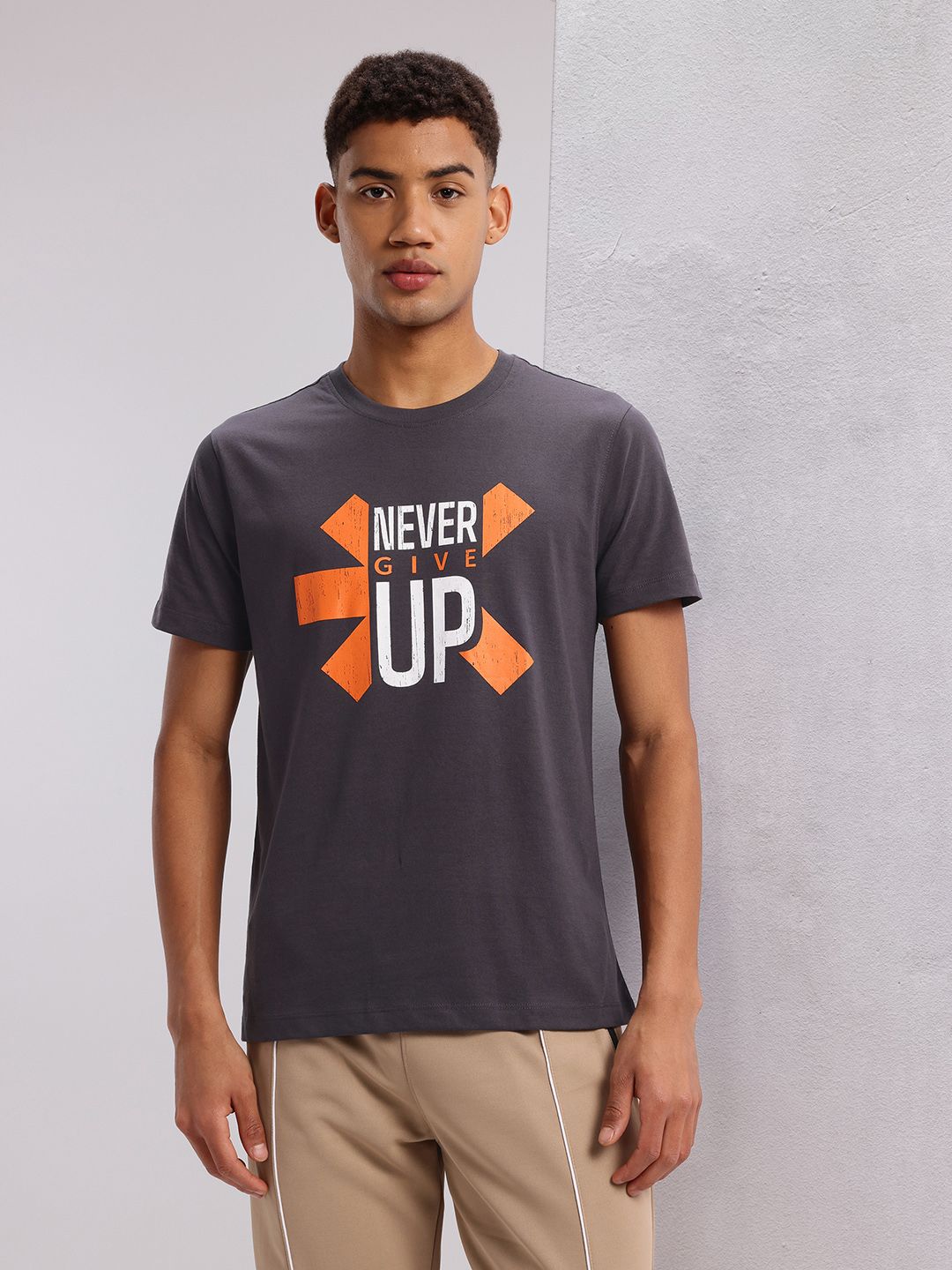 HRX by Hrithik Roshan Men Typography Printed T-shirt