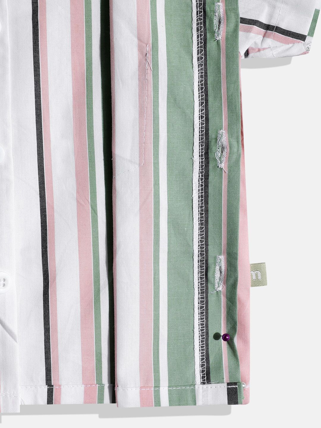 Moms Love Infant Boys Striped Pure Cotton Clothing Set
