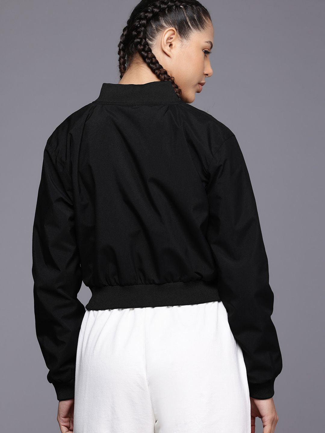 HRX by Hrithik Roshan Crop Bomber Jacket
