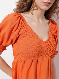 DressBerry Weekend Chic Smocked Empire Dress