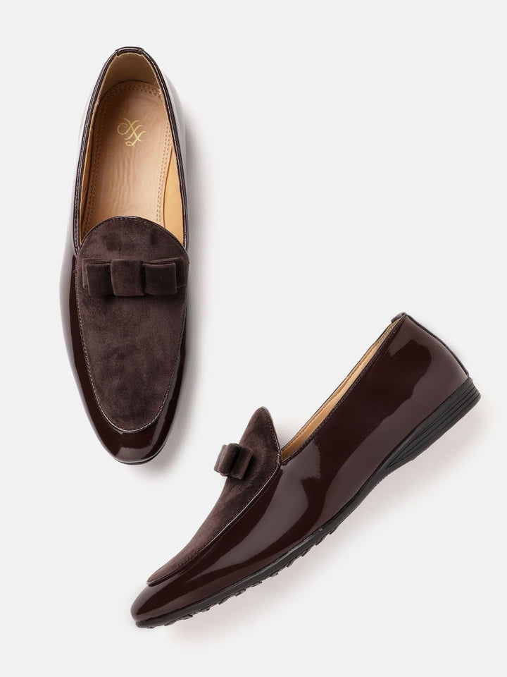 House of Pataudi Men Brown Handcrafted Loafers