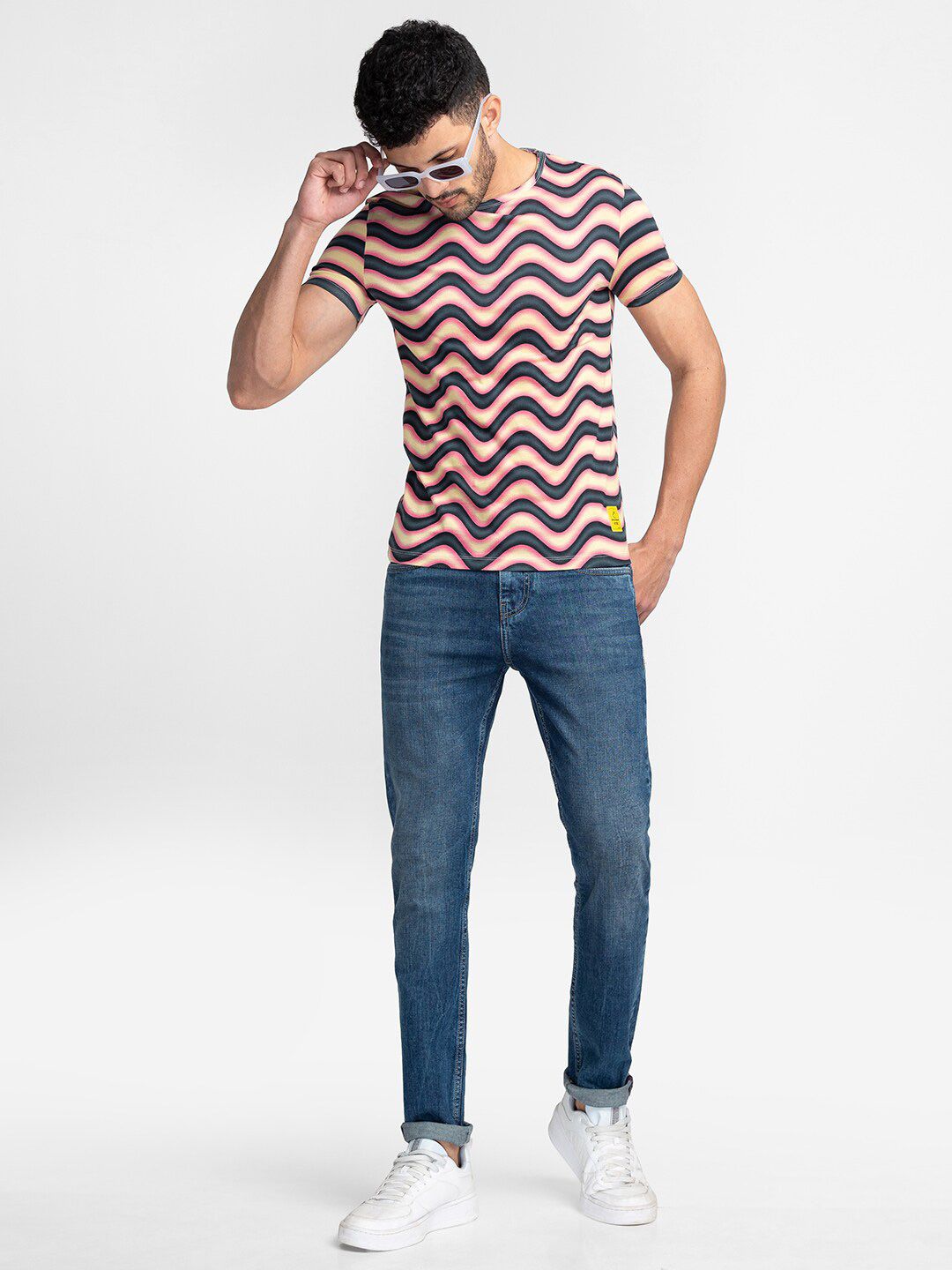 Being Human Horizontal Striped T-shirt