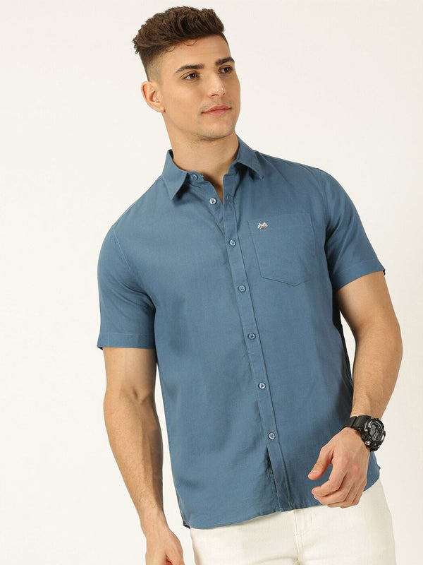 Thomas Scott Classic Slim Fit Casual Cotton Linen Shirt