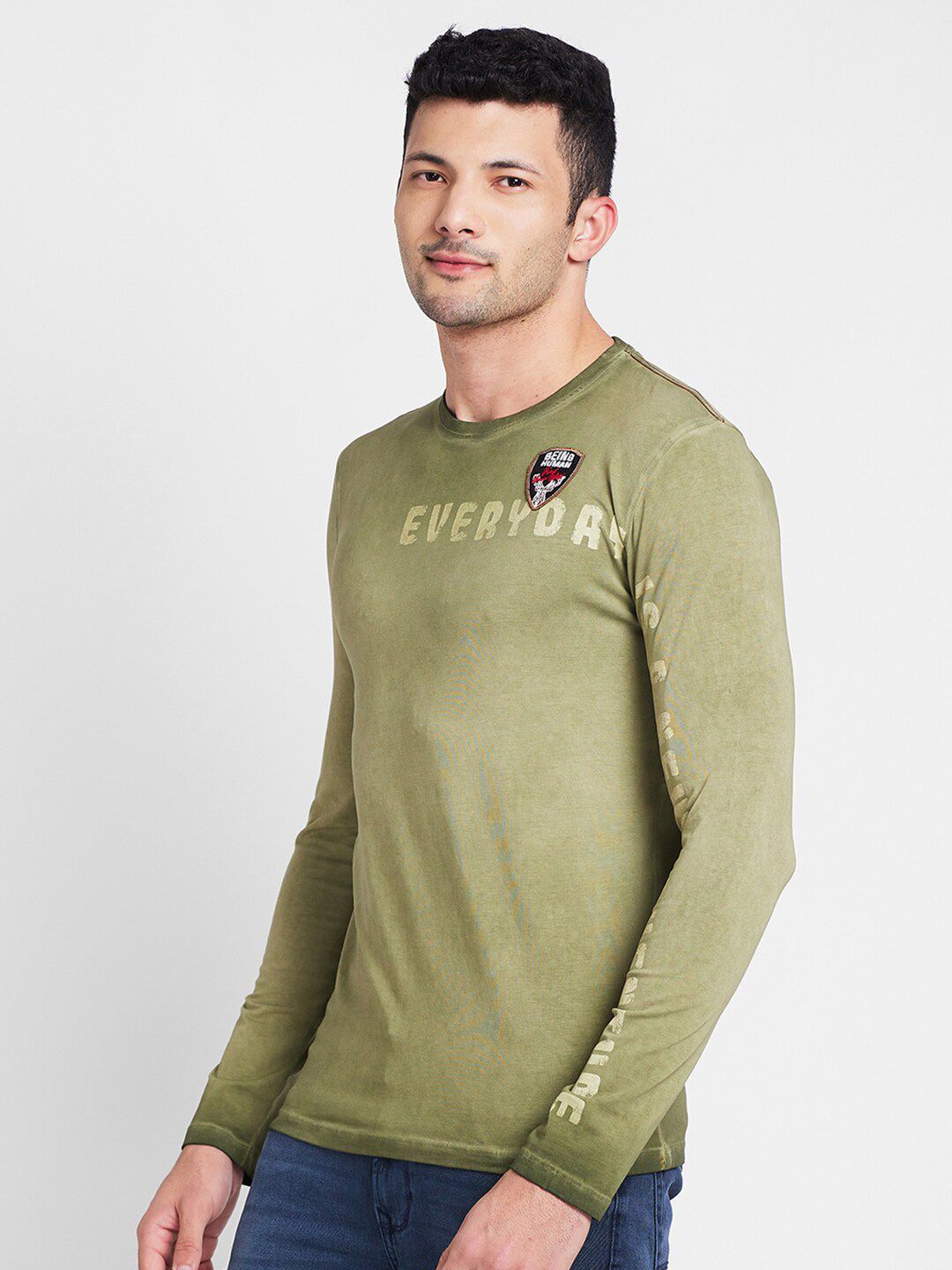 Being Human Typography Printed Round Neck T-shirt