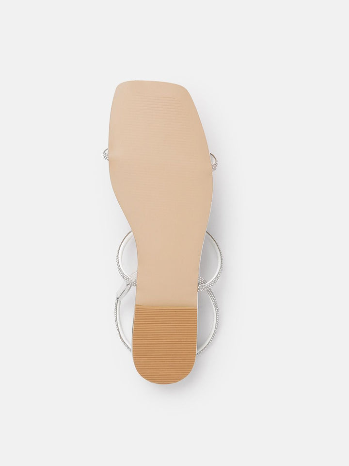 Lino Perros Women Embellished Open Toe Flats