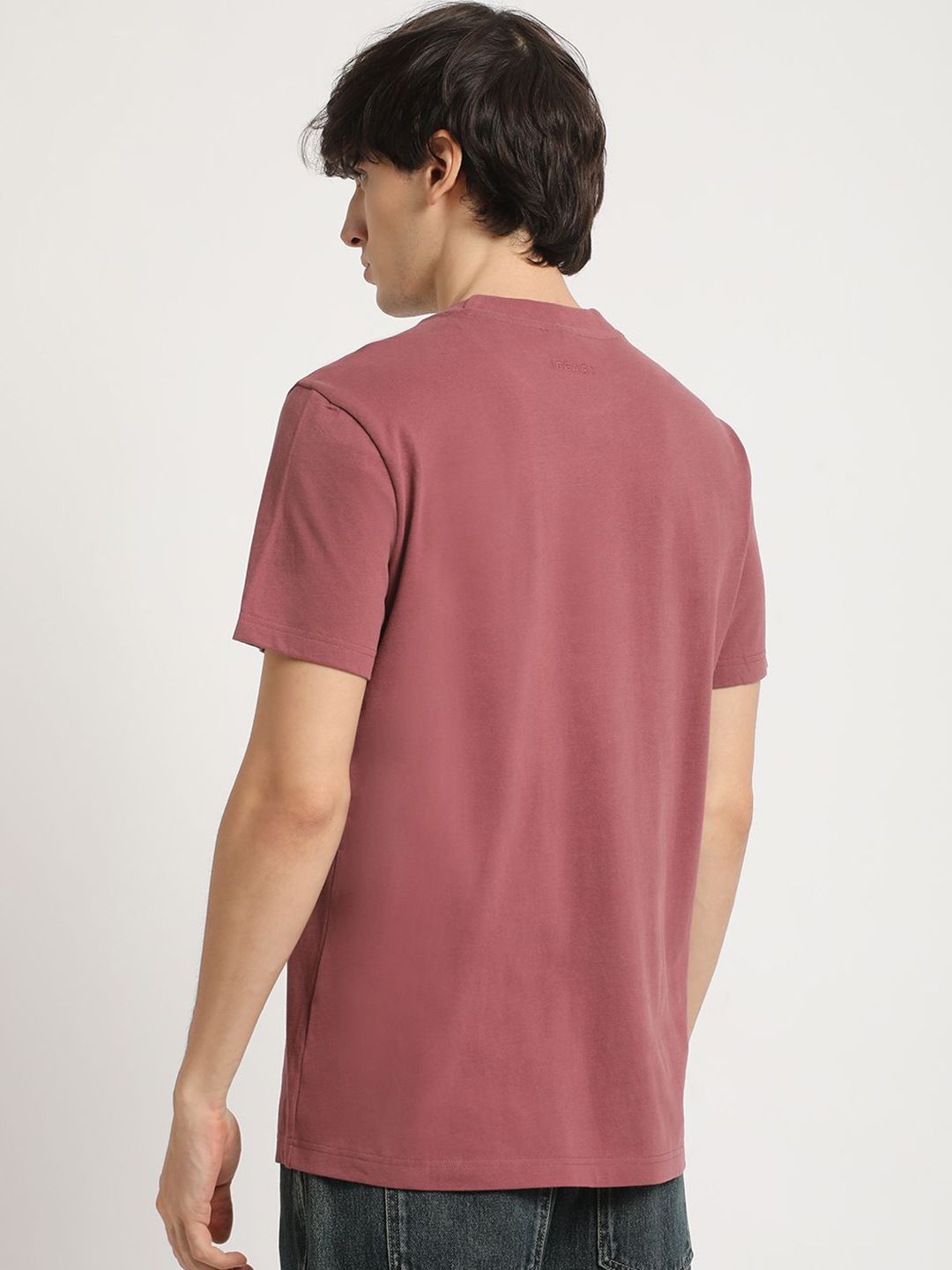 THE BEAR HOUSE Round Neck Pure Cotton Relaxed Fit T-shirt