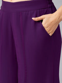 Antheaa Sequin Embroidered Top With Palazzo Co-Ords