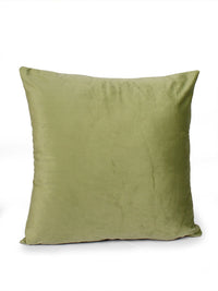 STITCHNEST Green 2 Pieces Velvet Square Cushion Covers