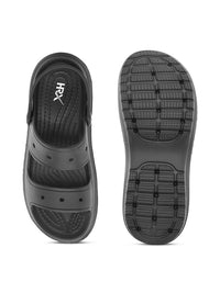 HRX by Hrithik Roshan Women Black Self Design Slip-On Flip-Flops