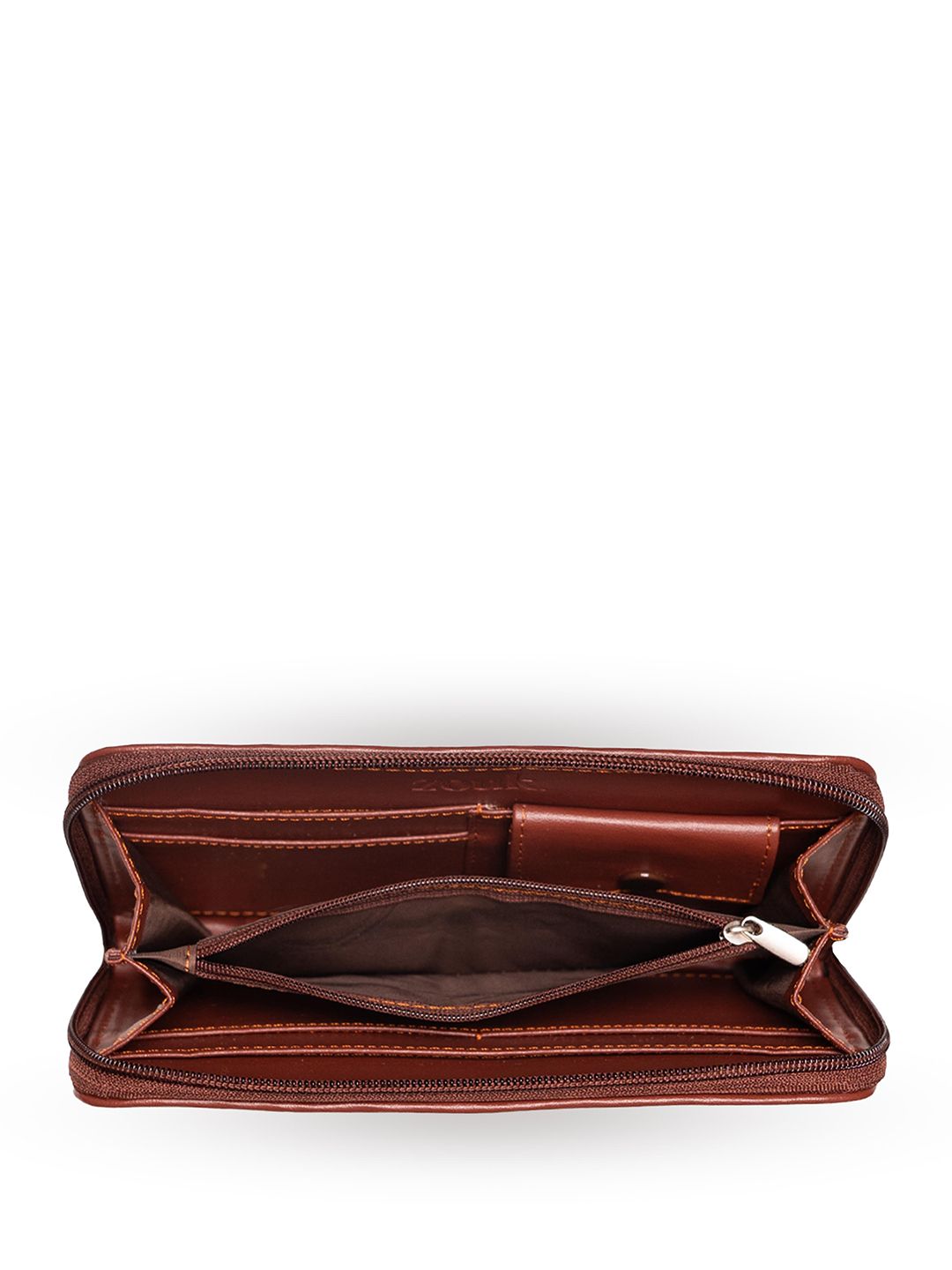 ZOUK Women Floral Printed Zip Detail Zip Around Wallet