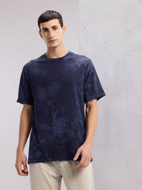 HRX by Hrithik Roshan Printed Washed Effect Pure Cotton Yoga T-shirt