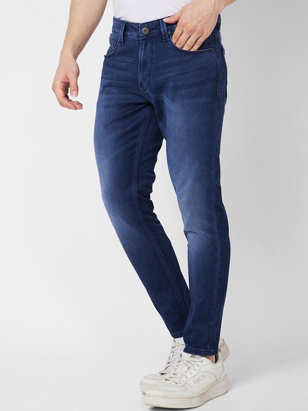 SPYKAR Men Mid-Rise Kano Skinny Fit Light Fade Clean Look Stretchable Jeans