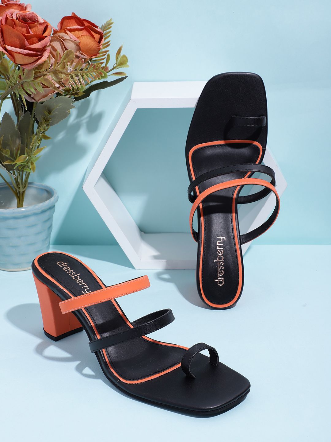 DressBerry Women Colourblocked Block Heels