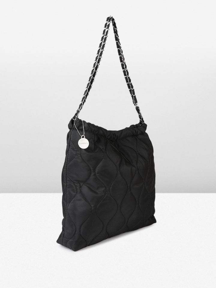 DressBerry Structured Quilted Shoulder Bag with Pouch