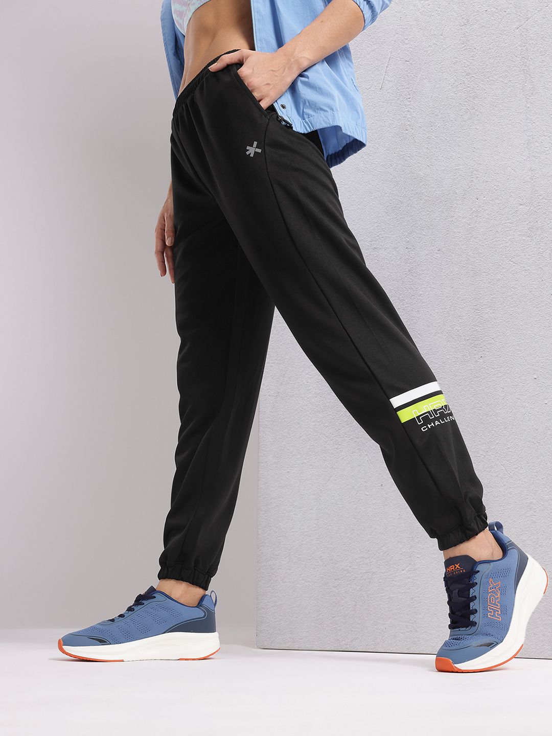 HRX by Hrithik Roshan Women Printed Detail Rapid-Dry Running Joggers