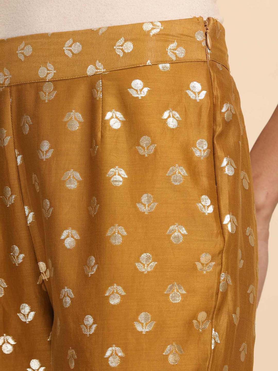 W The Folksong Collection - Women Printed Slim Fit Trousers
