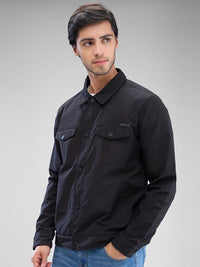 SPYKAR Men Solid Regular Fit Spread Collar Long Sleeves Jacket